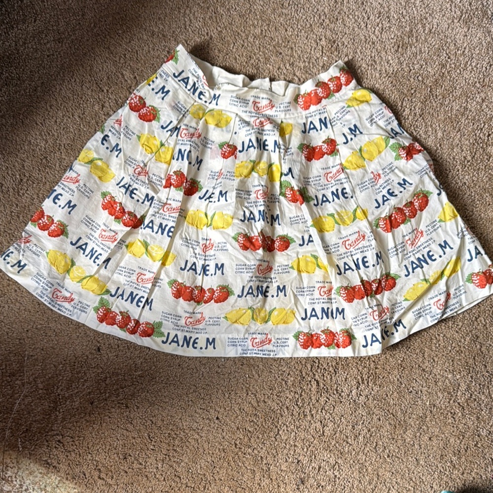 Handmade Vintage inspired Graphic Skirt